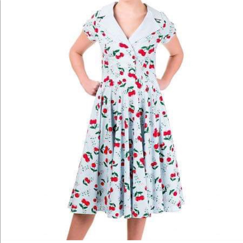 Cherry dress (belt not included) full circle